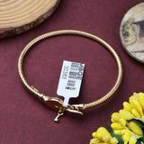 Gold Plated Heart Lock Bracelet Twisted Texture Key Charm Bracelet for Women