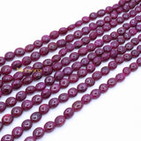 Buy 4 Line Natural Ruby Oval Cabochon Spiritual Healing Gemstone Beads Strand Necklace