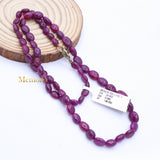 Buy 1 Line Natural Ruby Oval Cabochon Spiritual Healing Gemstone Beads Strand Necklace