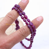 Buy 1 Line Natural Ruby Oval Cabochon Spiritual Healing Gemstone Beads Strand Necklace