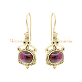 Designer 925 Sterling Silver Natural Garnet Gemstone Drop Earring