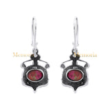 Designer 925 Sterling Silver Natural Garnet Gemstone Drop Earring