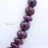 Sale 1 Line Natural Ruby Round Smooth Spiritual Healing Gemstone Beads Strand Necklace