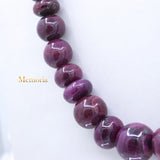 Sale 1 Line Natural Ruby Round Smooth Spiritual Healing Gemstone Beads Strand Necklace