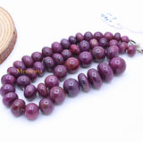 Sale 1 Line Natural Ruby Round Smooth Spiritual Healing Gemstone Beads Strand Necklace