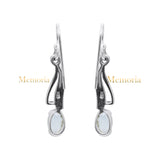 Natural Green Amethyst Gemstone 925 Sterling Silver Gold Plated Drop Earring