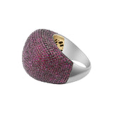 925 Sterling Silver Natural Ruby Gemstone Designer Ring For Women