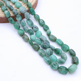 Natural Emerald Gemstone Beads Necklace