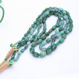 Natural Emerald Gemstone Beads Necklace