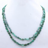 Natural Emerald Gemstone Beads Necklace