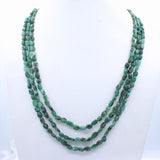 Natural Emerald Gemstone Beads Necklace