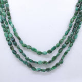 Natural Emerald Gemstone Beads Necklace