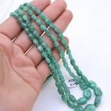 Natural Emerald Gemstone Beads Necklace