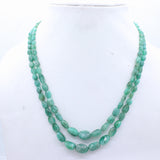 Natural Emerald Gemstone Beads Necklace