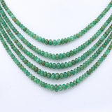 Natural Emerald Gemstone Beads Necklace