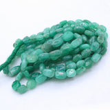 Natural Emerald Gemstone Beads Thread Necklace