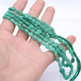 Natural Emerald Gemstone Beads Thread Necklace