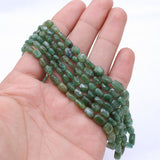 Natural Emerald Gemstone Beads Thread Necklace