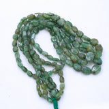 Natural Emerald Gemstone Beads Thread Necklace