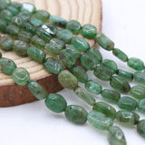 Natural Emerald Gemstone Beads Thread Necklace