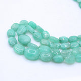 Natural Emerald Gemstone Beads Thread Necklace