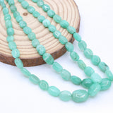 Natural Emerald Gemstone Beads Thread Necklace