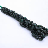 Natural Emerald Gemstone Beads Thread Necklace