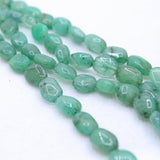 Natural Emerald Gemstone Beads Thread Necklace