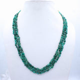 Natural Emerald Gemstone Beads Necklace