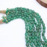 Natural Emerald Gemstone Beads Necklace