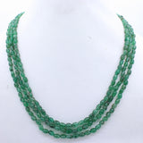 Natural Emerald Gemstone Beads Necklace