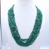 Natural Emerald Gemstone Beads Necklace