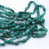 Natural Emerald Gemstone Beads Necklace