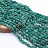 Natural Emerald Gemstone Beads Necklace