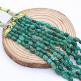 Natural Emerald Gemstone Beads Necklace