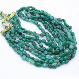 Natural Emerald Gemstone Beads Necklace