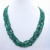 Natural Emerald Gemstone Beads Necklace