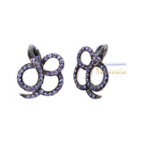 Cubic Zircon 925 Sterling Silver Snake Design Earring For Women