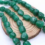 Natural Emerald Gemstone Beads Thread Necklace