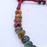 Certified High Quality 1 Line Natural Multi Tourmaline Round Faceted Spiritual Healing Gemstone Beads Strand Necklace