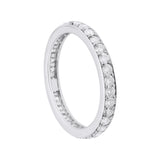 Diamond 18k White Gold Band Ring