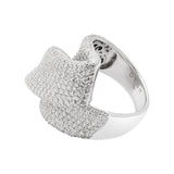 Gorgeous Natural 18k White Gold Diamond Ring For Womens