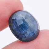 Natural Blue Sapphire Oval Faceted Cut Spiritual Healing 17X14mm Loose Gemstone For Making Jewelry