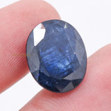 Natural Blue Sapphire Oval Faceted Cut Spiritual Healing 17X14mm Loose Gemstone For Making Jewelry