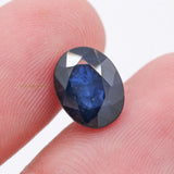 Natural Blue Sapphire Oval Faceted Cut Spiritual Healing 11X8mm Loose Gemstone For Making Jewelry