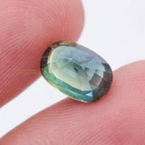 Natural Blue Sapphire Oval Faceted Cut Meditation Healing 10X7 mm Loose Gemstone For Making Jewelry