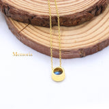 Natural Labradorite Gemstone 925 Silver Gold Plated Necklace