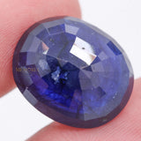 Natural Blue Sapphire Oval Faceted Cut Chakra Healing 20X17 mm Loose Gemstone For Making Jewelry