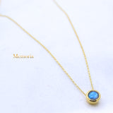 Natural Labradorite Gemstone 925 Silver Gold Plated Necklace