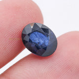 Natural Blue Sapphire Oval Faceted Cut Spiritual Healing 11X8mm Loose Gemstone For Making Jewelry